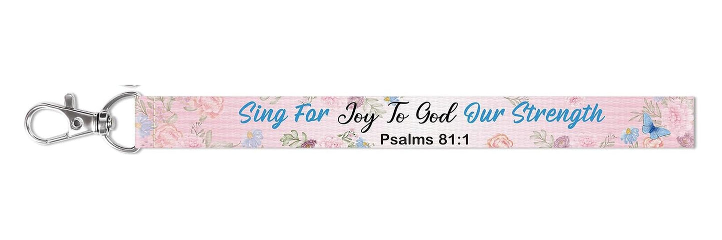 Wristlet Keychain – Psalm 81:1