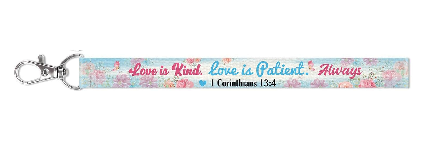 Wristlet Keychain – 1 Corinthians 13:4