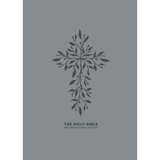 NIV Large Print Bible Dutone Blue/Grey Index