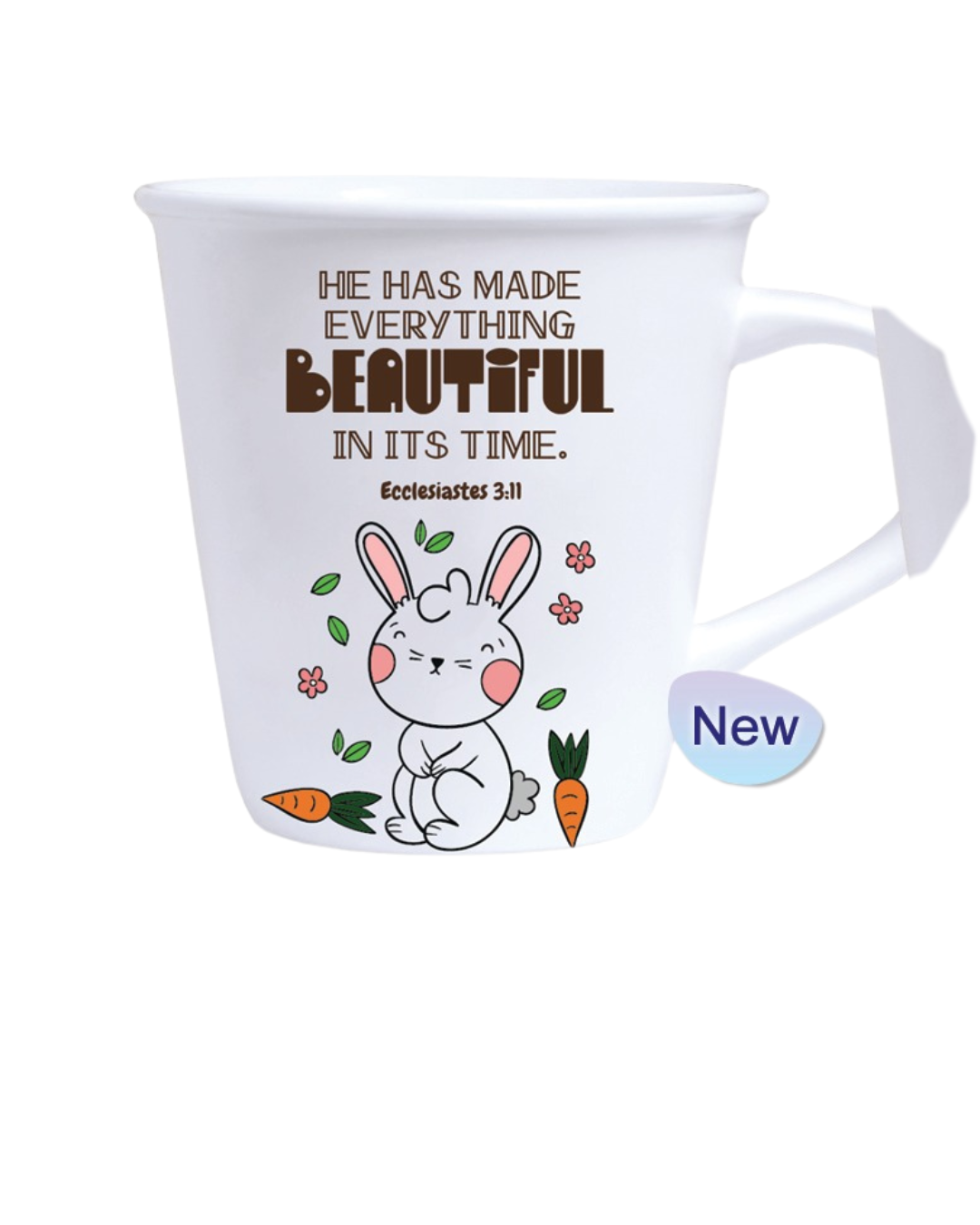 Ceramic Mug White 260ml - He Has Made Everything Beautiful