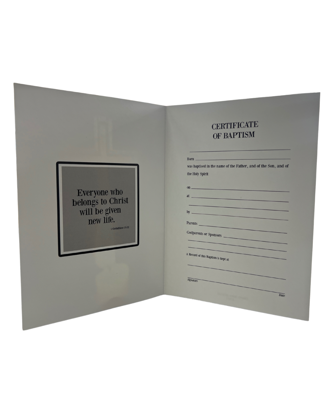 Church Stores Baptism Card