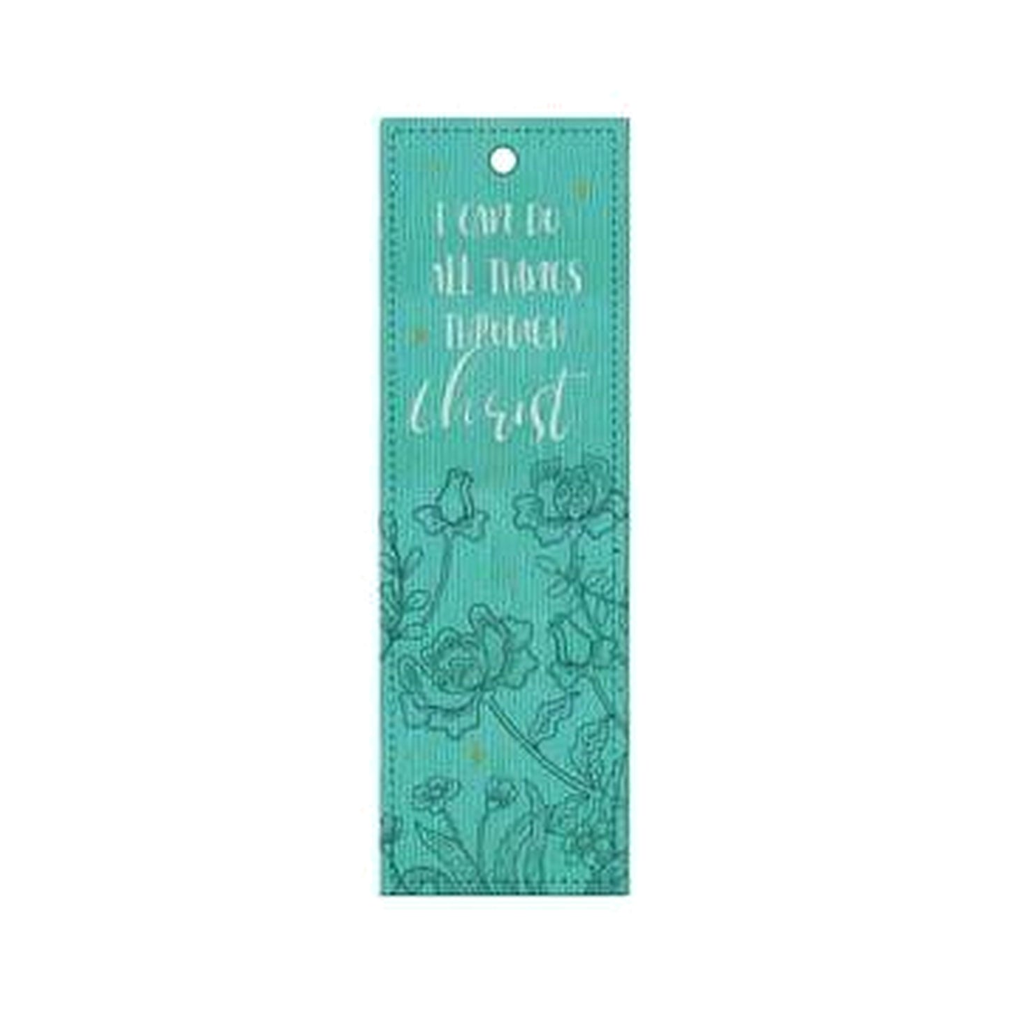 Bookmark Lux/Lth Teal - I Can Do All Things