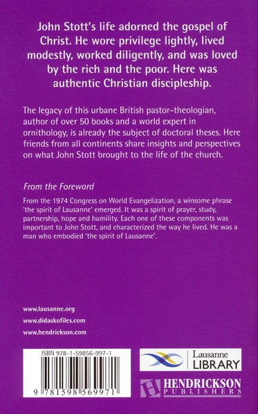 John Stott: Pastor, Leader, Friend