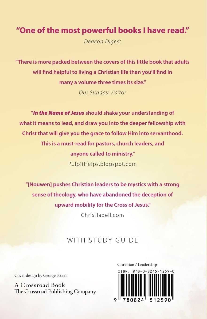 In The Name Of Jesus - Henri Nouwen