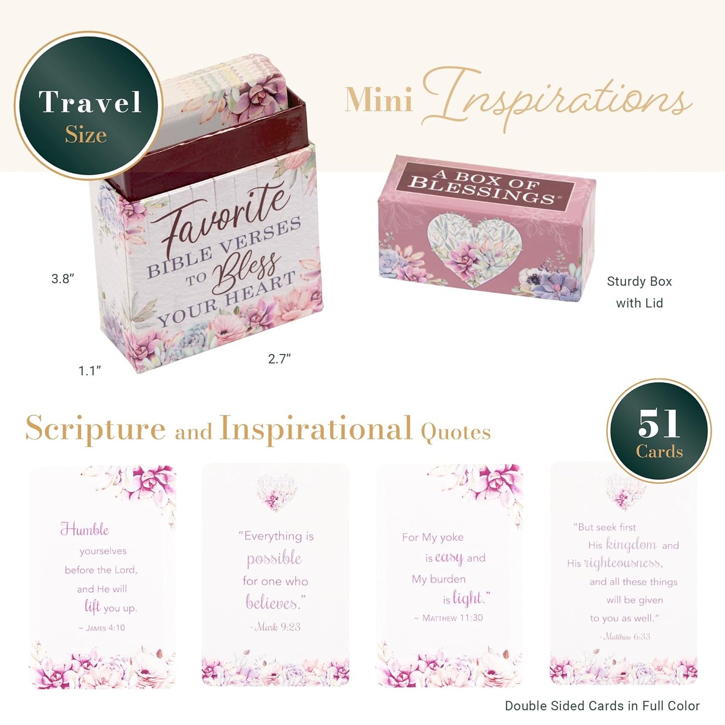 Favorite Bible Verses to Bless Your Heart, Inspirational Scripture Cards to Keep