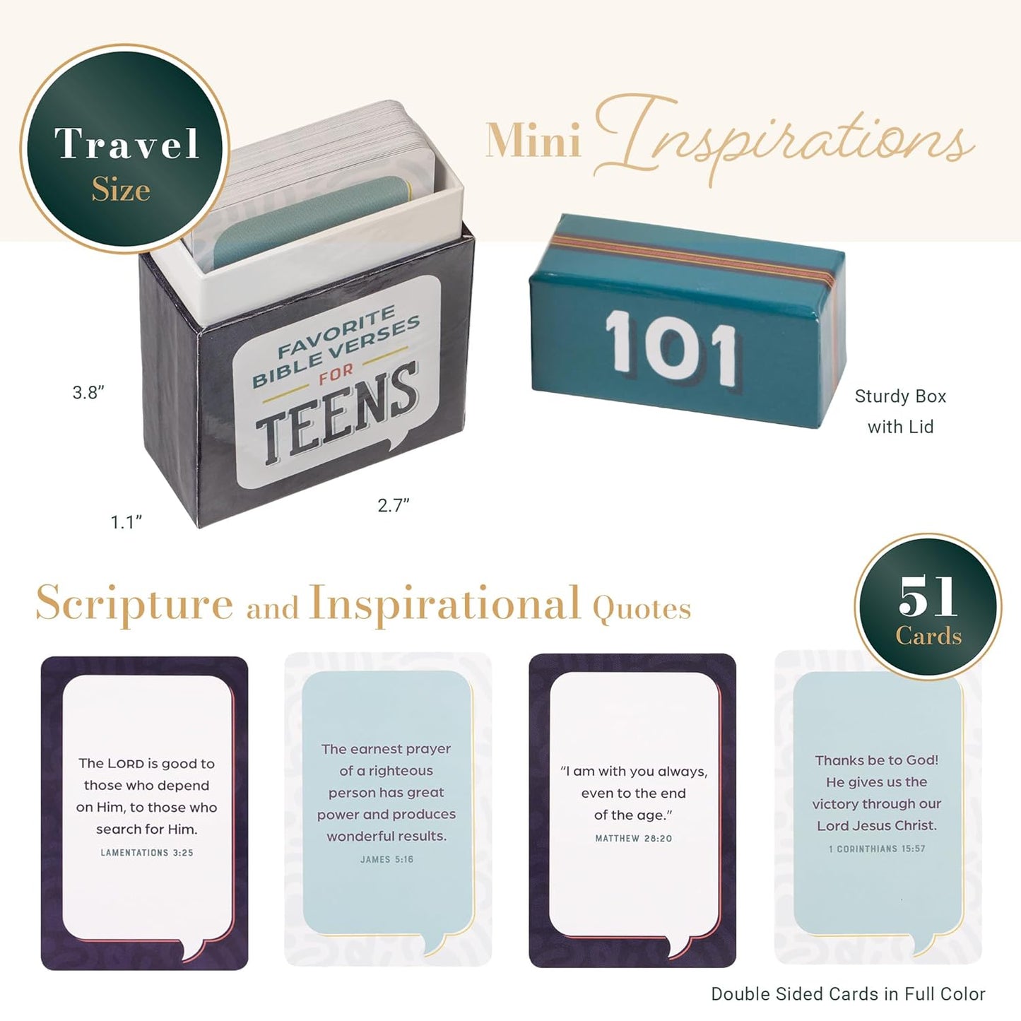 101 Favourite Bible Verses For Teens Box of Blessing