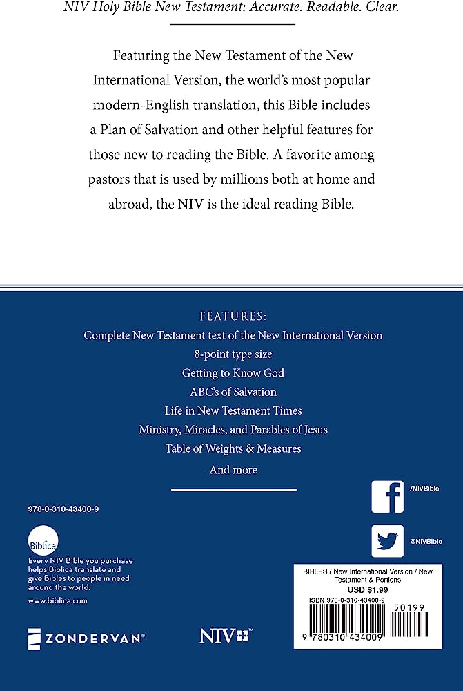 NIV New Testment P/B - 50% OFF