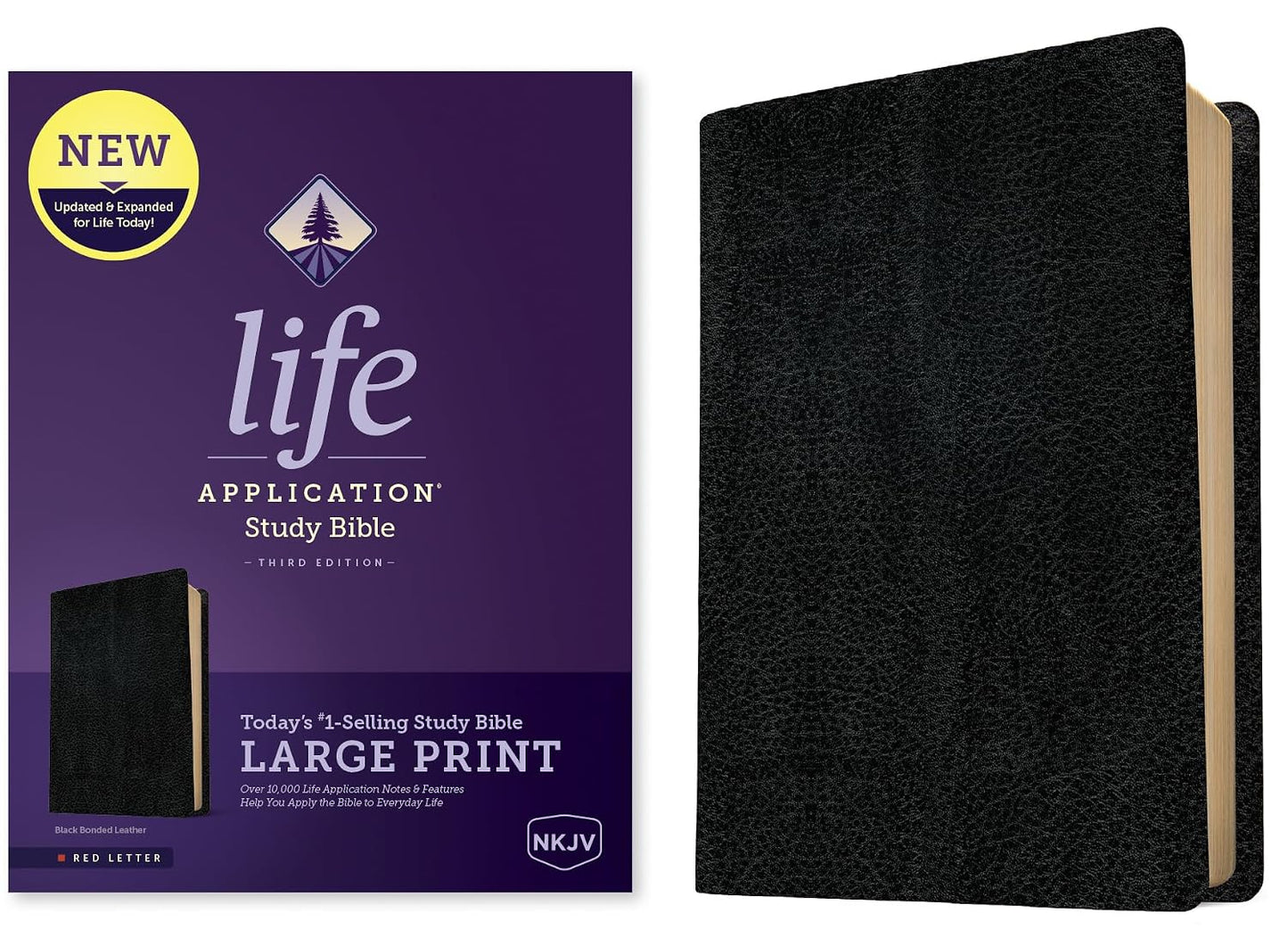 NKJV Life Application Study Bible 3rd Ed L/P Black
