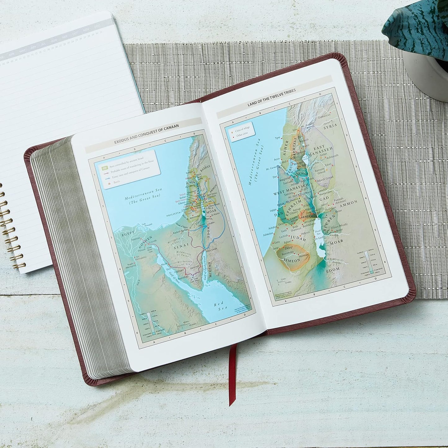 NKJV Bible Thinline Ref Burgundy (Im/Lth)