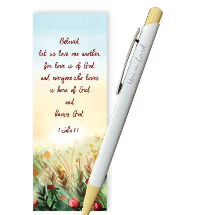 Gel Pen with Bookmark - You are Loved