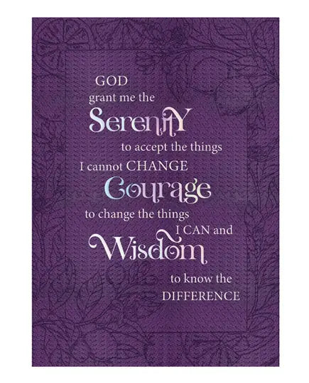 Journal Serenity Prayer Twotone Luxleather