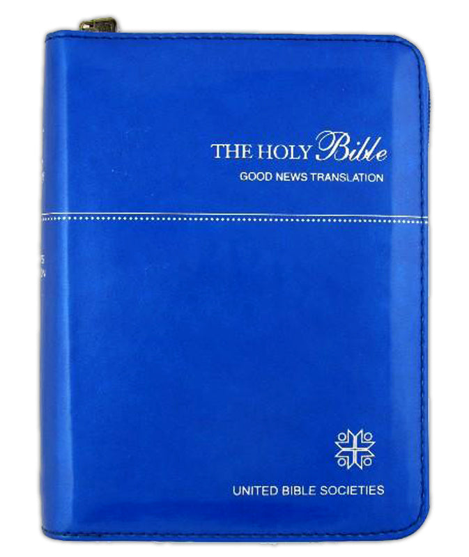 GNB Compact Bible Blue with Zip - Im/Lth