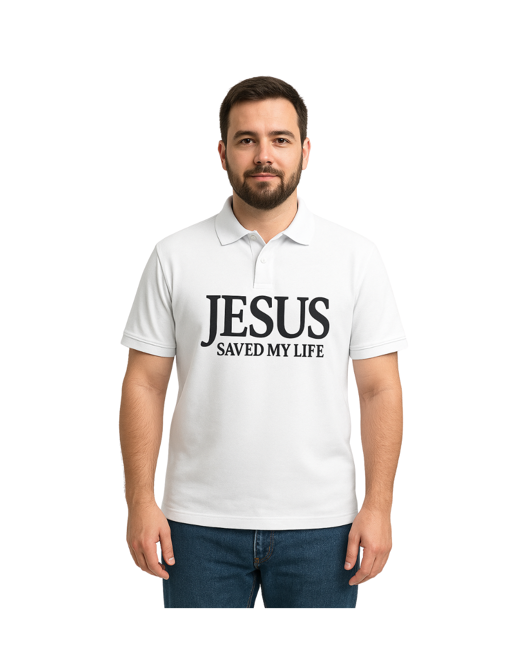 Jesus Saved My Life Polo T/Shirts