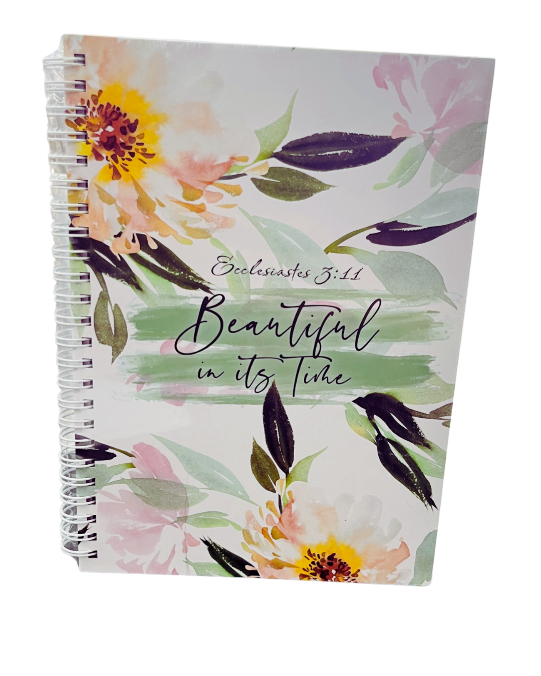 Journal Spiral Green/Pink - Beautiful in it's Time