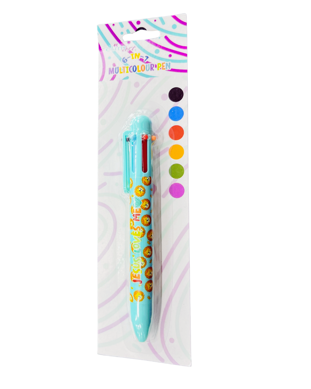 Pen Multicolour Blue - Jesus Loves Me