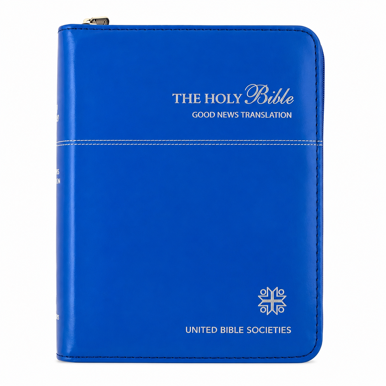 Good News - Compact Imitation Leather with Zip Blue