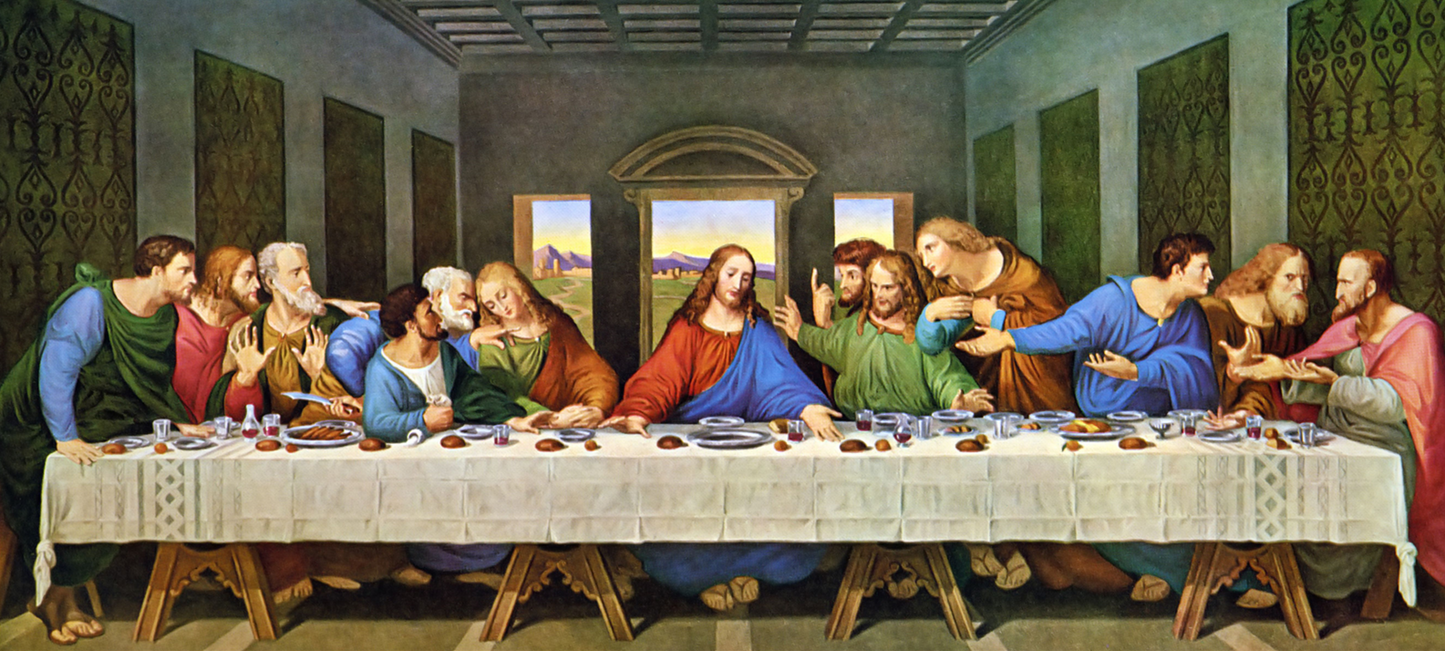 Plaque Picture Wood - Last Supper (Traditional) 40X80