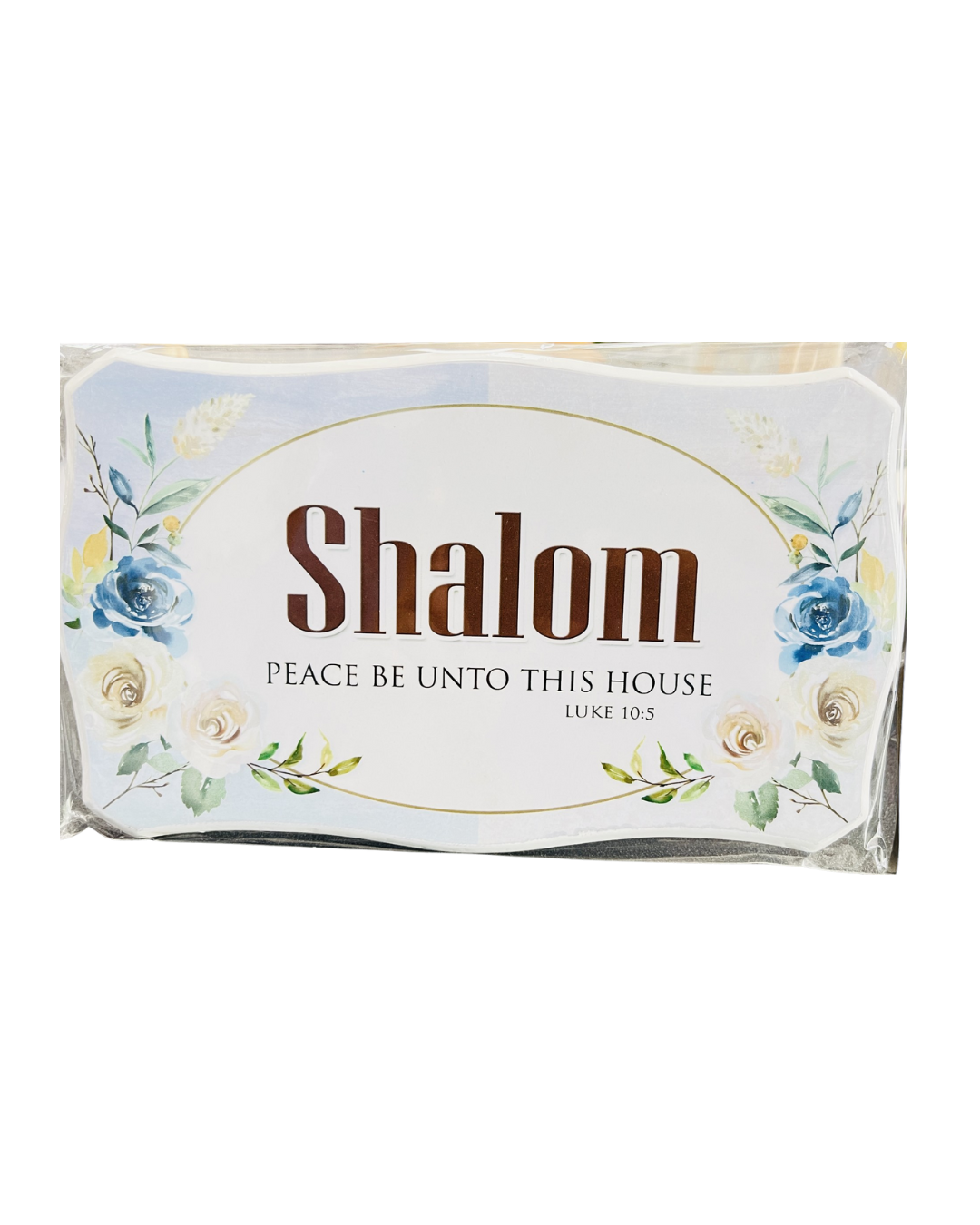 Plaque Wood - Shalom 20X13Cm