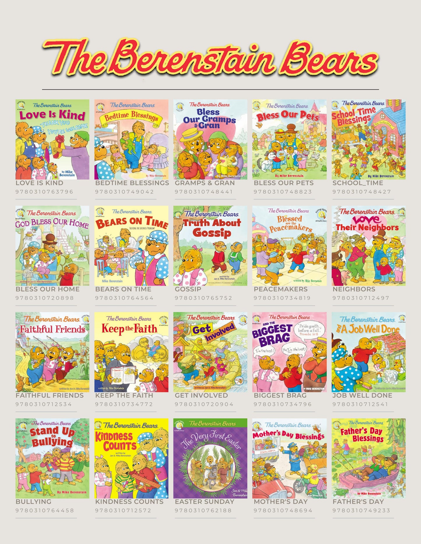School Time Blessings (Berenstain Bears)