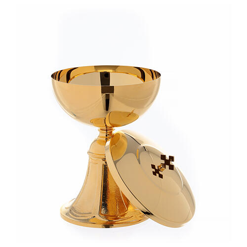 Chalice and Ciborium with cast brass foot