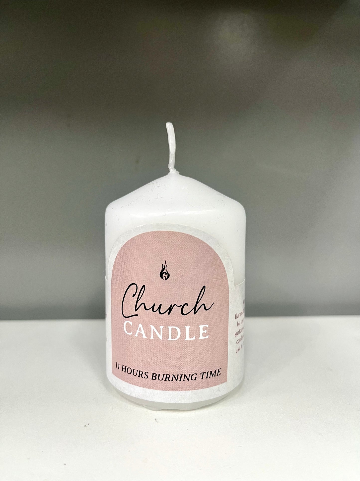 Candle Church White 5 x 7cm - 11 hours burning