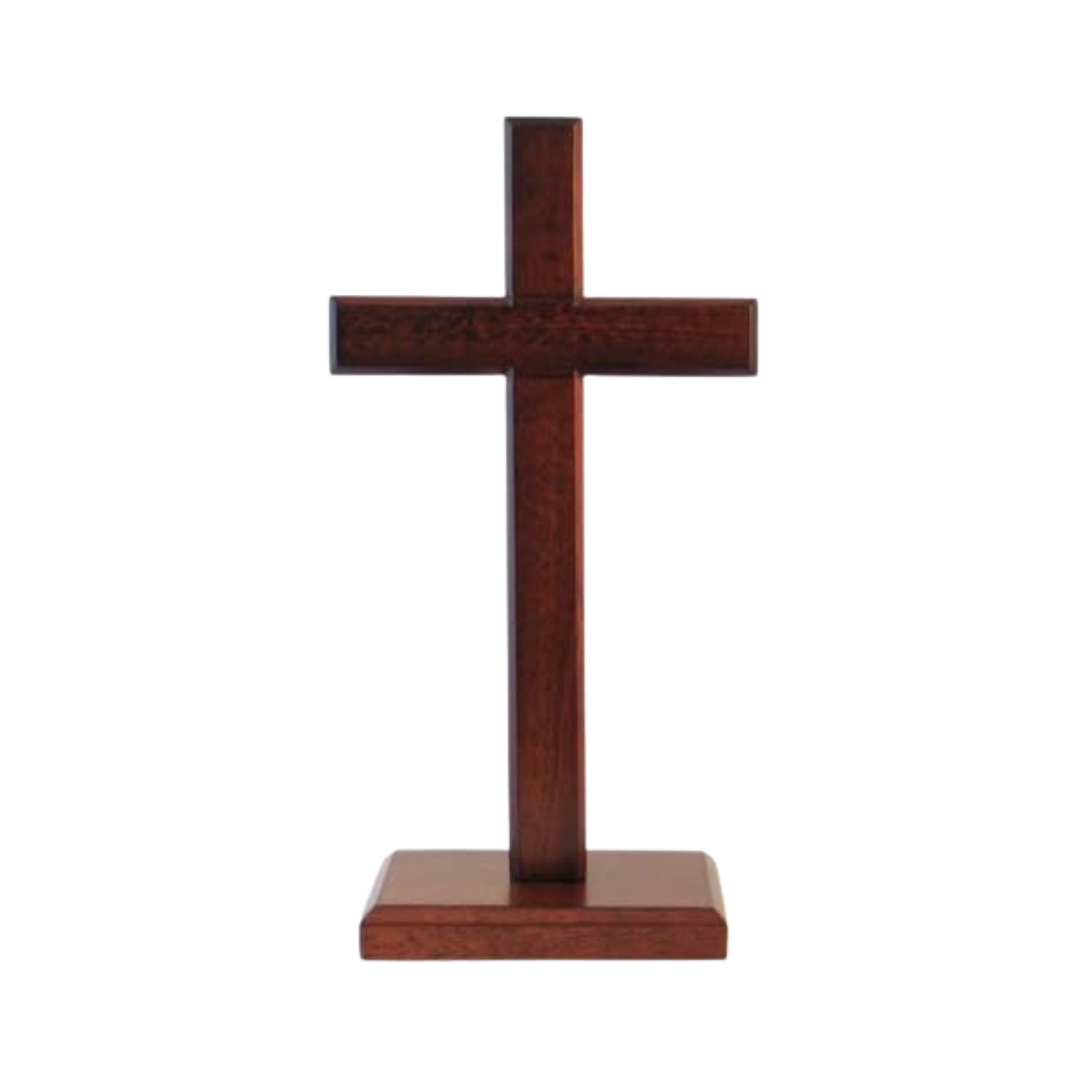 Cross Wooden Standing - Square Base (10cm-40cm)