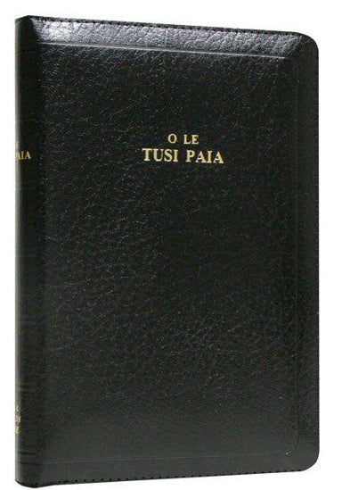 Samoan Bible With Zip Old Std Imit Lthr Black 055Z