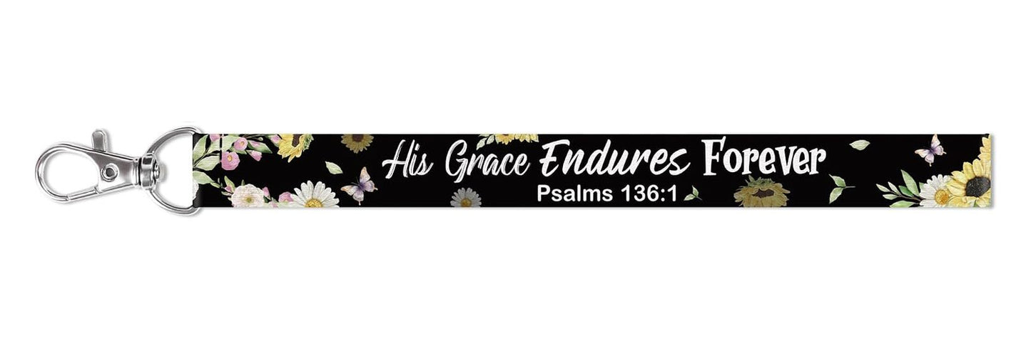 Wristlet Keychain – Psalm 136:1