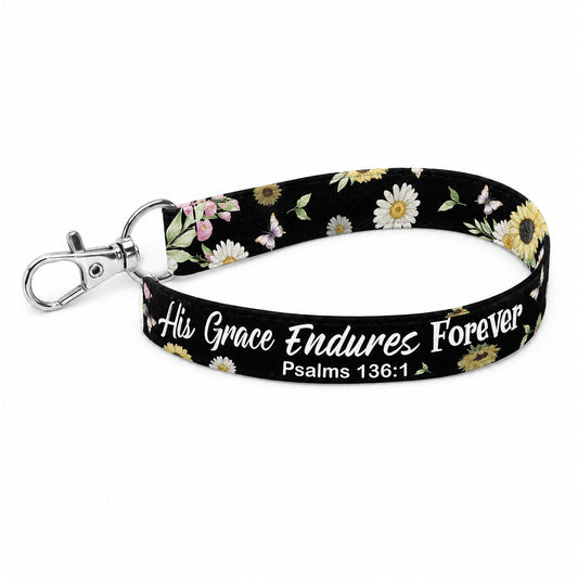 Wristlet Keychain – Psalm 136:1