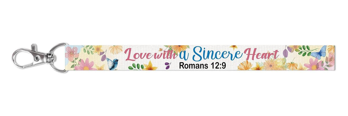 Wristlet Keychain – Romans 12:9