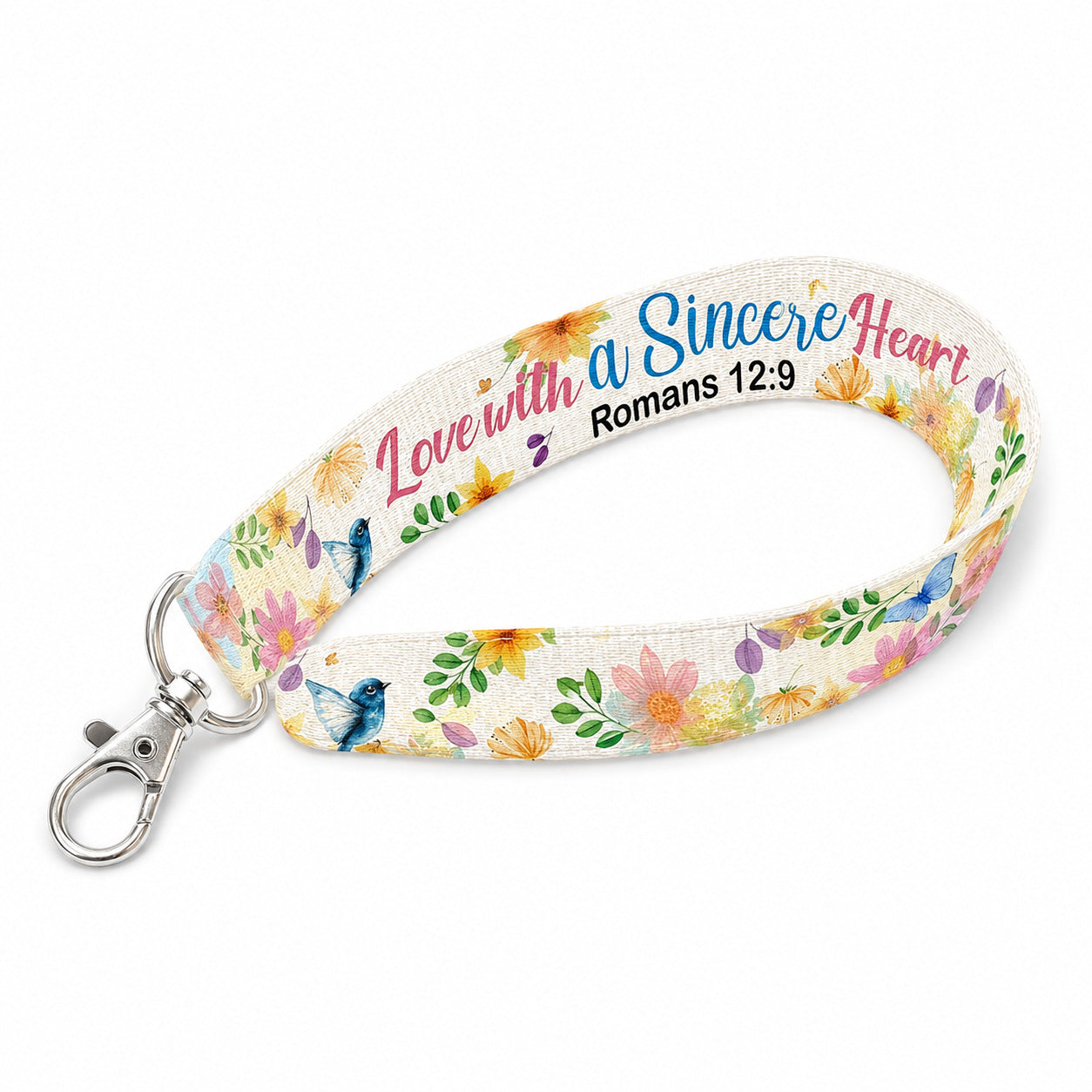 Wristlet Keychain – Romans 12:9