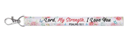Wristlet Keychain – Psalm 18:1