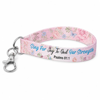 Wristlet Keychain – Psalm 81:1