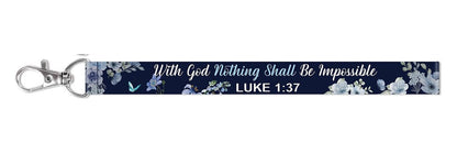 Wristlet Keychain – Luke 1:37