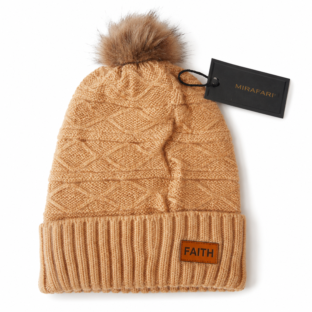 Beanie with pompom