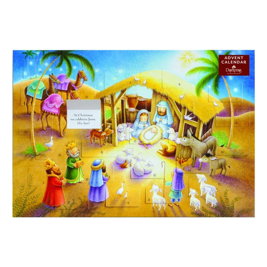 Advent Calendar Juvenile Nativity Scene