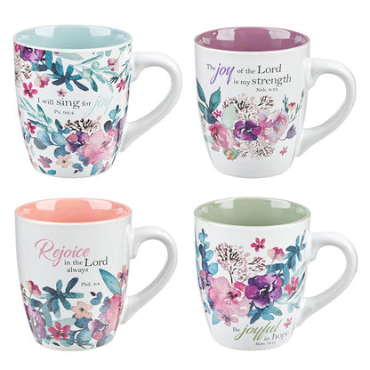Mug set rejoice Collection Floral 4/set