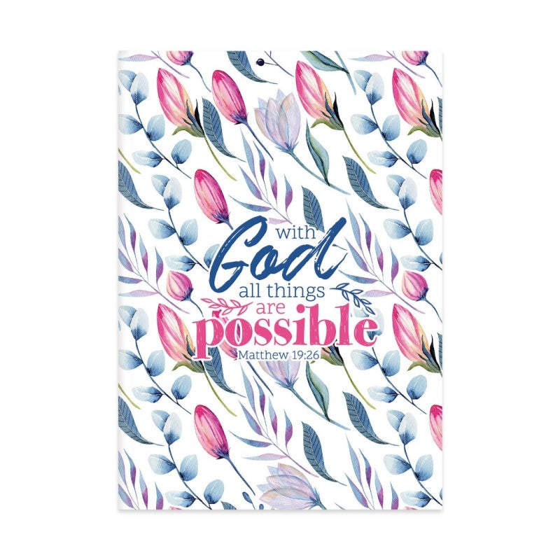 Journal Hardcover - With God All Things Are Possible