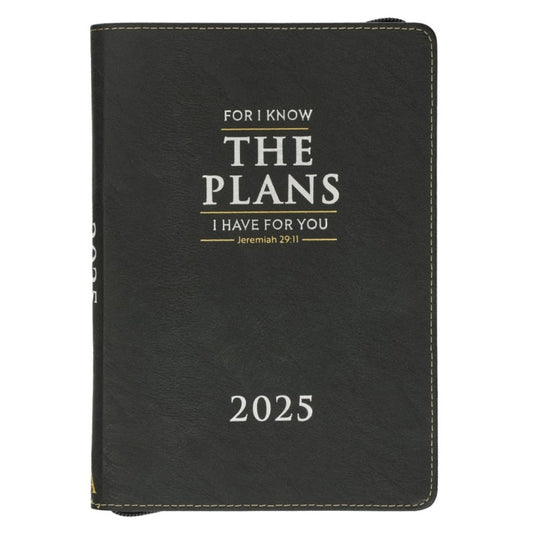 2025 Executive Planner with Zip - For I Know the... Black