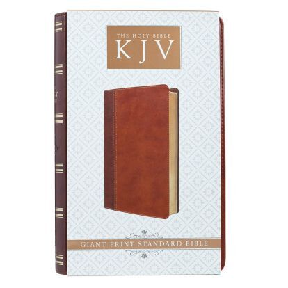KJV Bible Giant Print Twotone Brown Lth/soft