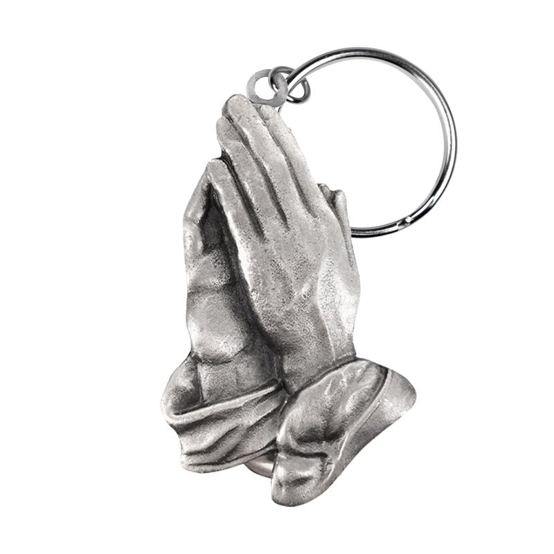 Key ring Pewter - Praying Hands
