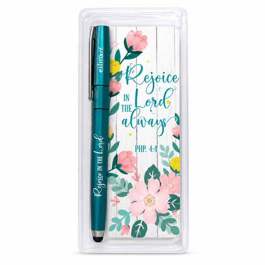 Pen Gel Teal - Rejoice in the Lord Always