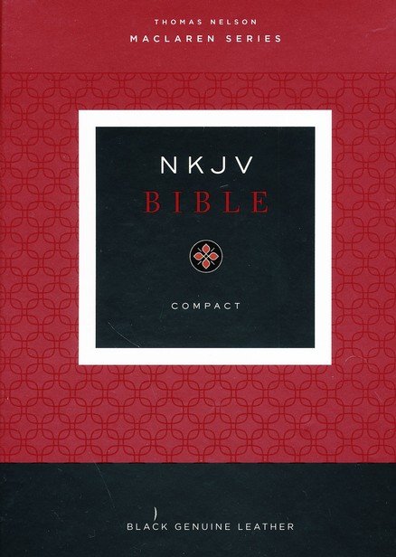 NKJV Bible Compact Black Lth/soft (Boxed) Maclaren series