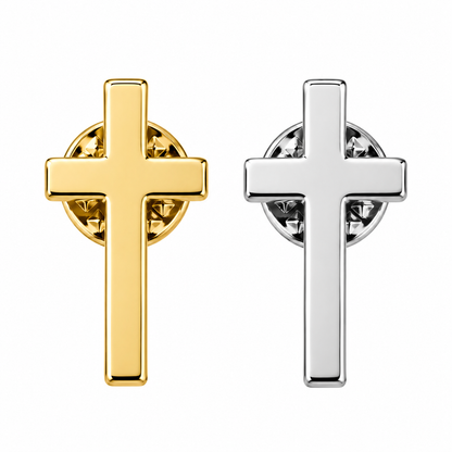Lapen Pins Cross Gold & Silver