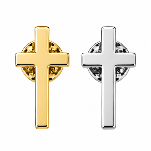 Lapen Pins Cross Gold & Silver