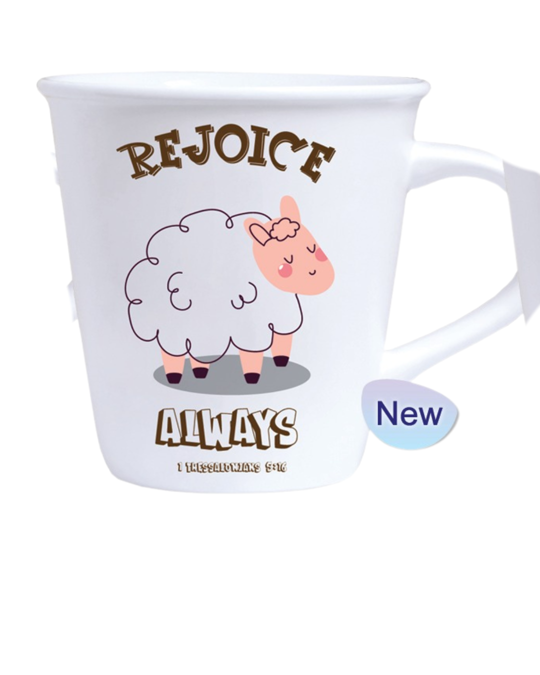 Ceramic Mug White 260ml - Rejoice Always