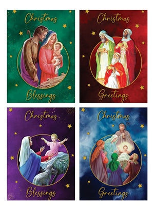 Christmas Blessings - Christmas Cards - Pack of 8