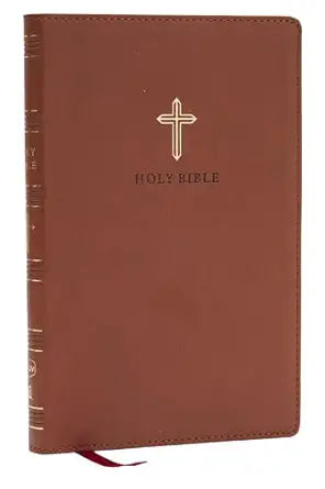 NKJV Ultra Thinline bible Comfort Print Brown Leather soft