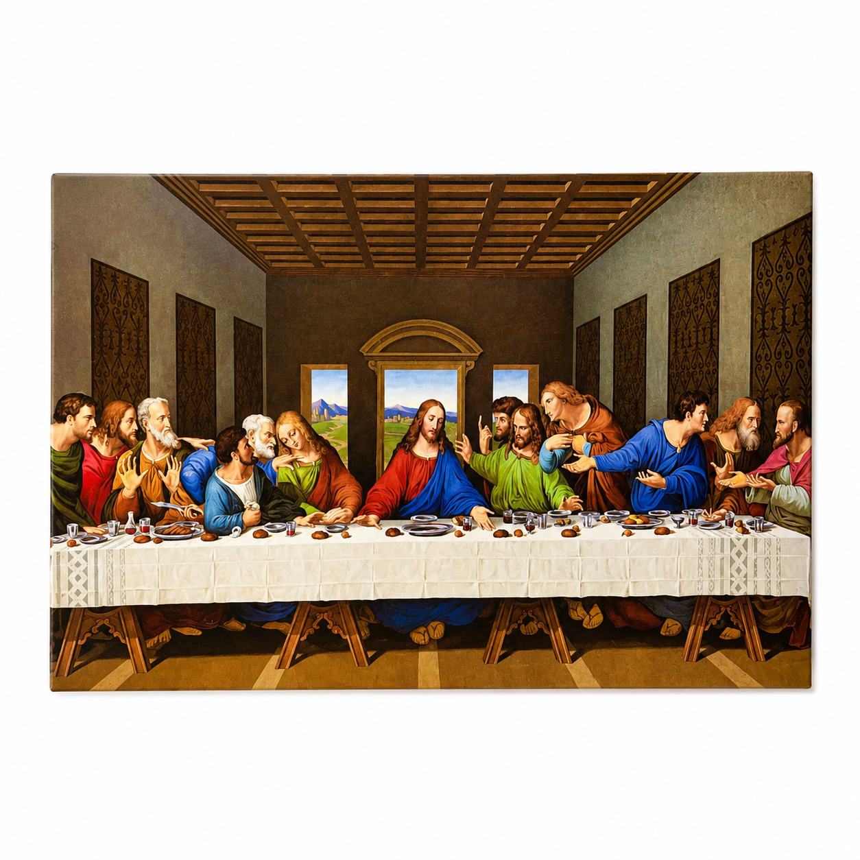 Plaque Wood - Last Supper 33Cm X 22Cm