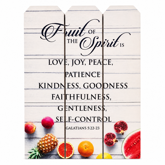 Plaque Wood - Fruit of the Spirit (A5)